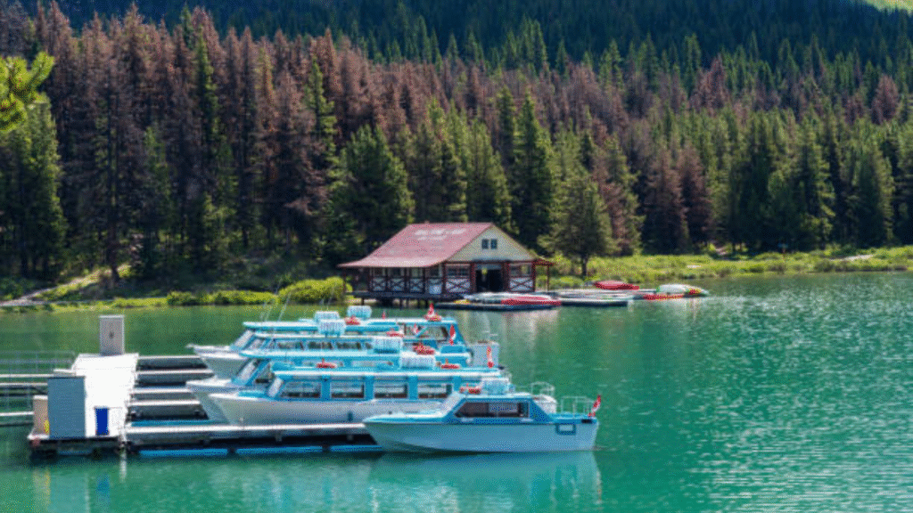 maligne lake cruise boat pier 20251111 234221 0000