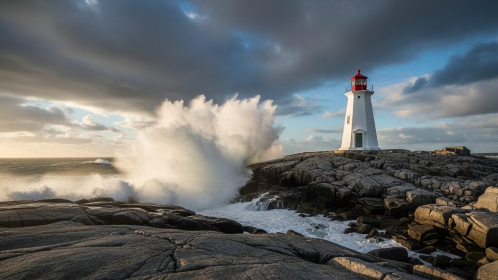 peggy’s cove lighthouse standing tall on the rocky atlantic coast 20251113 233108 0000
