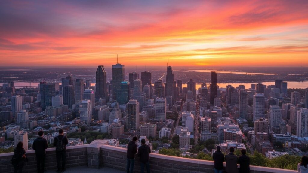 sunset view of downtown montreal from the mount royal lookout 20251115 231636 0000